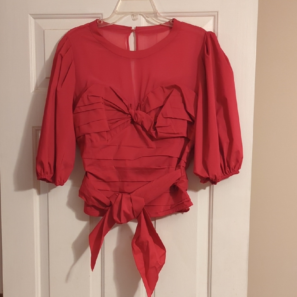 Elegant Red Women's Top